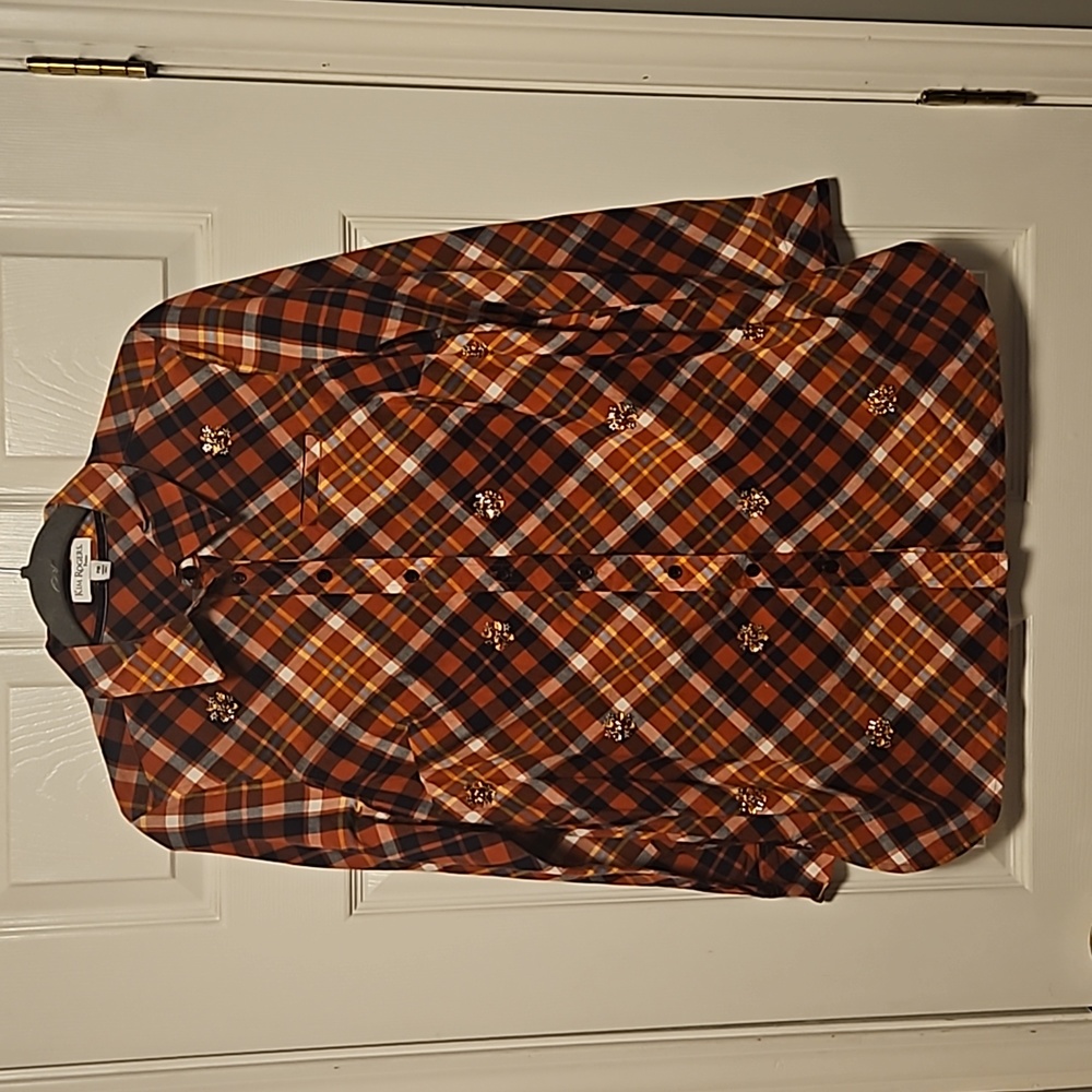 Kim Rogers Jeweled Embellished Shirt